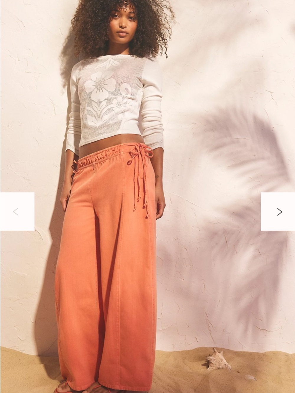 Free People NWT Coral Sun Dazed Pants